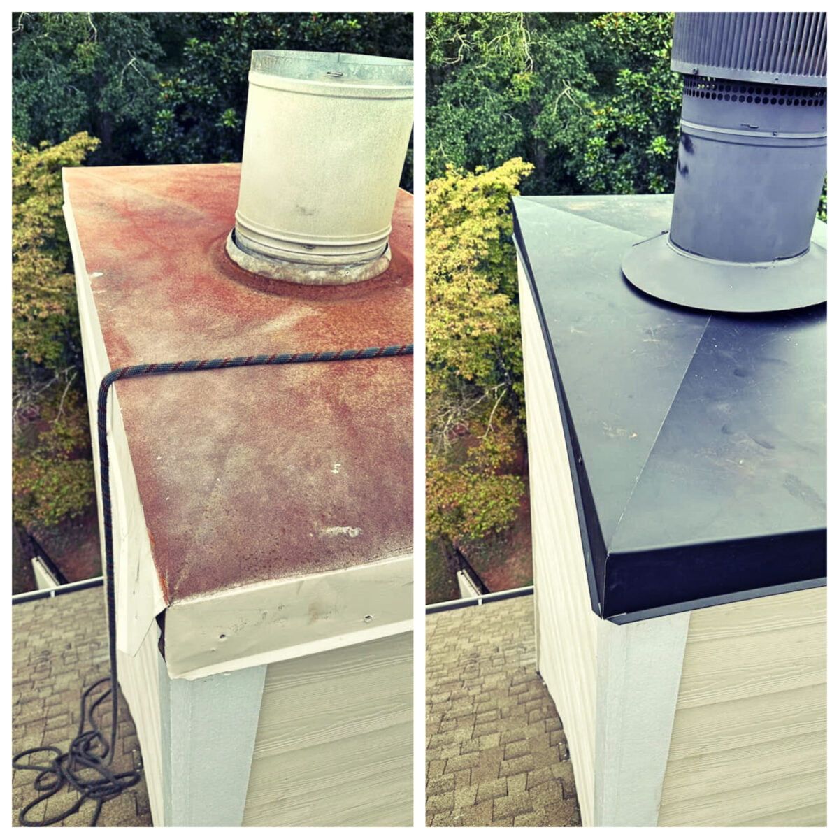 Chimney chase cover | professional chimney solutions | chimney caps atlanta