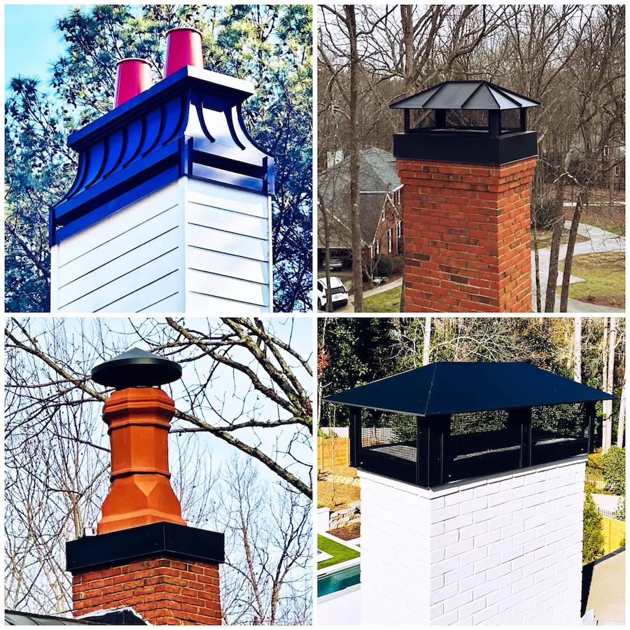 custom chimney caps | metal chimney caps | chimney cap fabrication near Atlanta