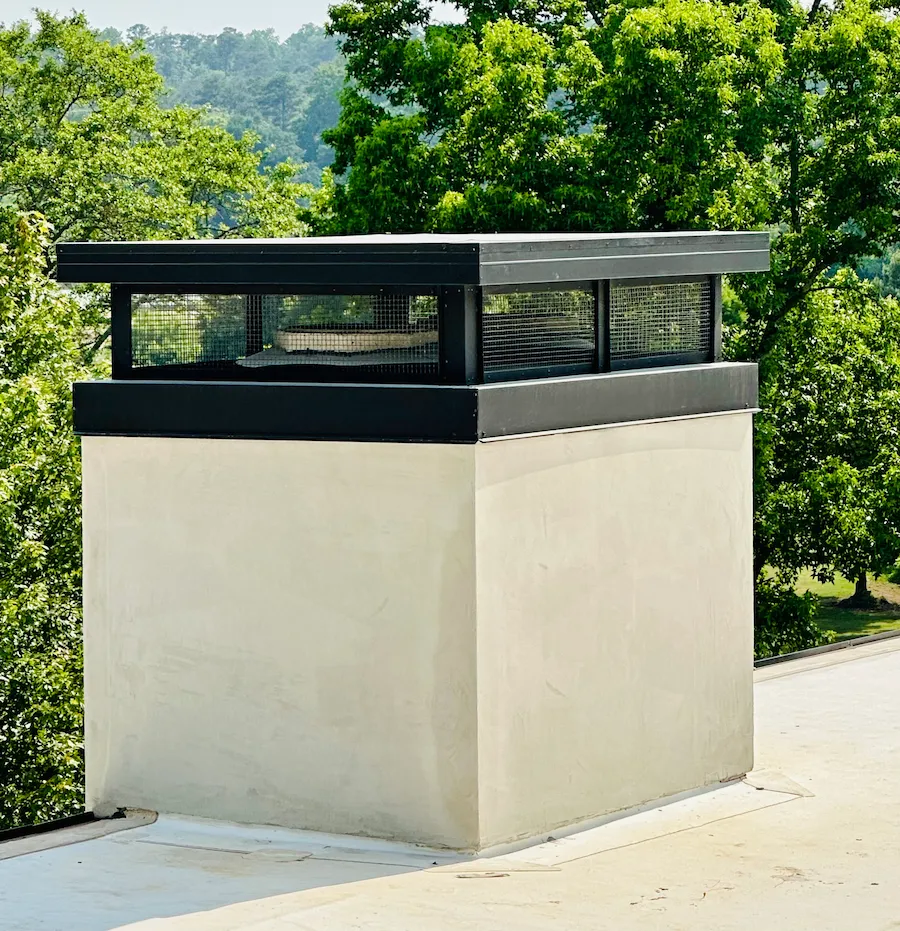 custom chimney cap | flat top cap | chimney caps atlanta | multi flue cap