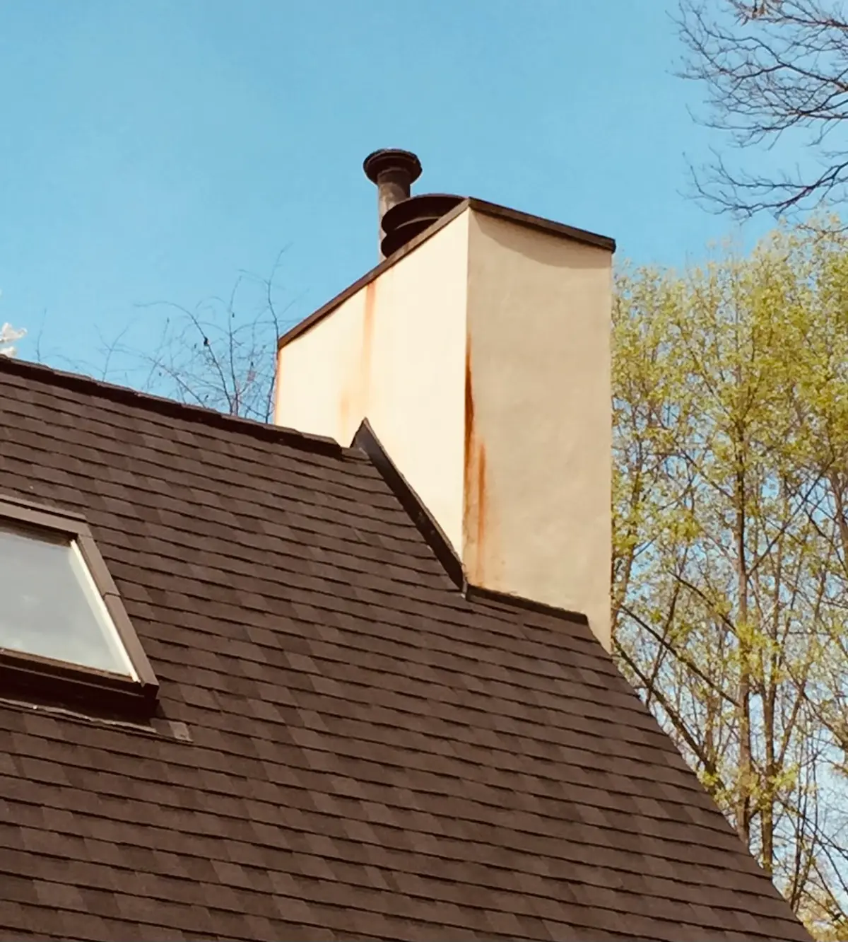 stucco chimney | elastomeric coating | chimney repair | custom chimney cap install