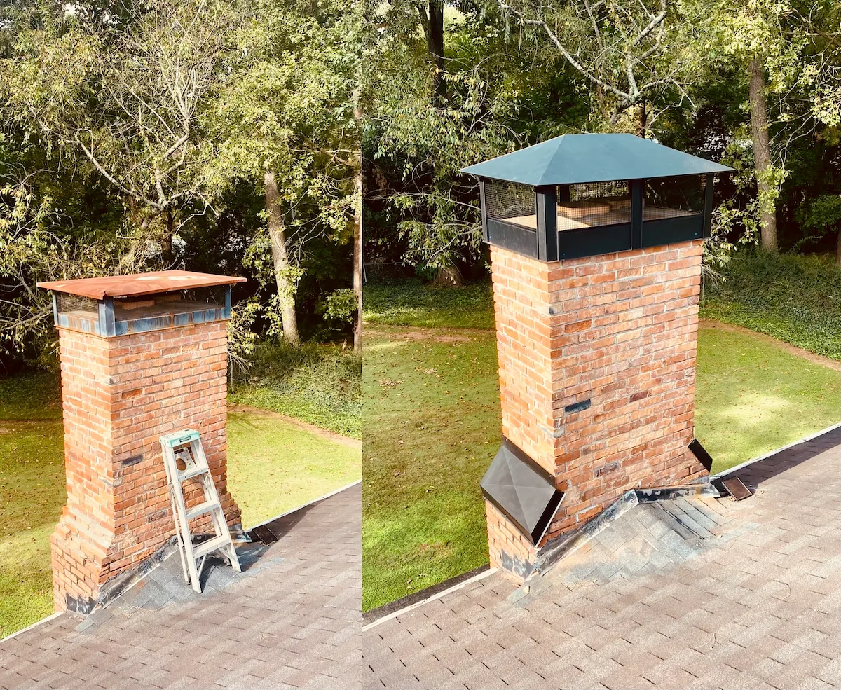 chimney shoulders | custom chimney pan | chimney shoulder pans