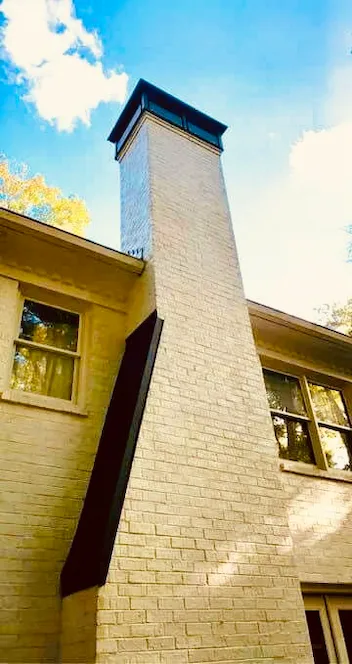 chimney shoulder | chimney shoulder pan | rain pan installation in Marietta, GA