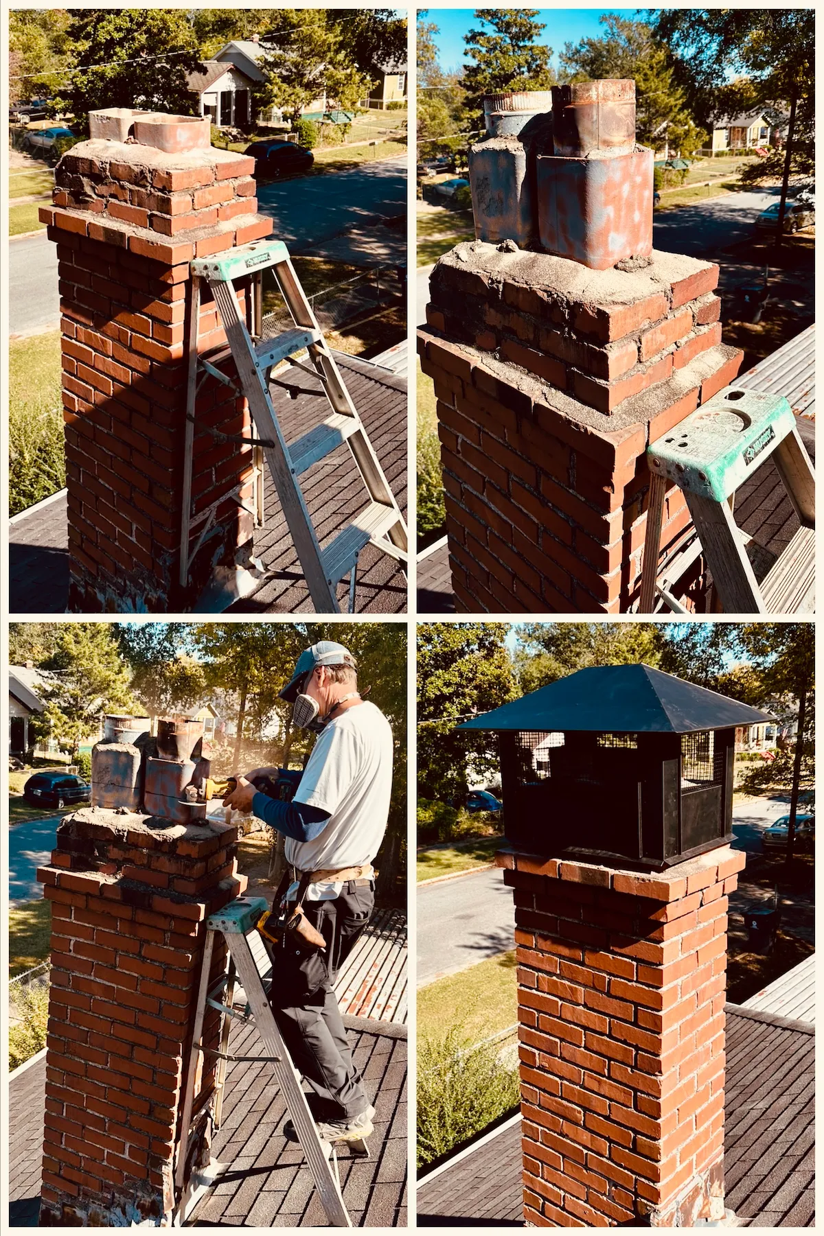 chimney flue repair | custom chimney caps | custom chimney cap install in Suwanee
