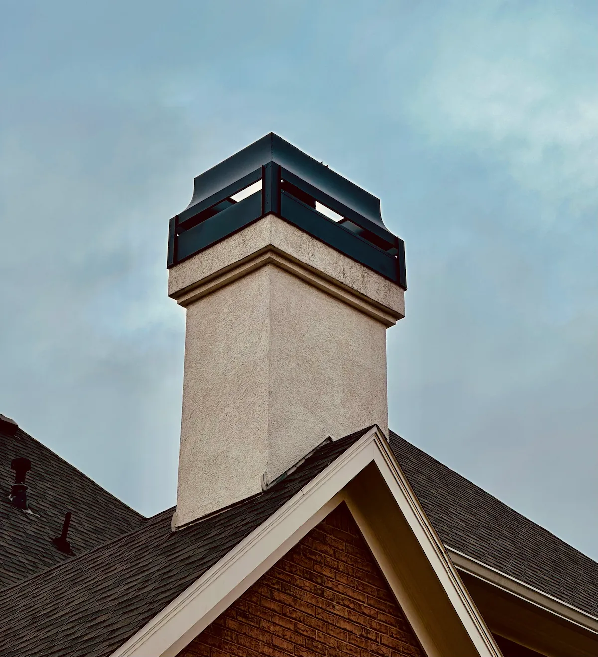 radius shroud | custom chimney shroud | decorative chimney shroud | multi flue chimney caps