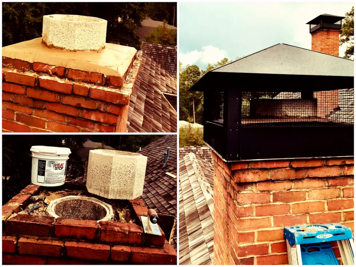 masonry chimney caps | masonry chimney repair | custom chimney cap installation in Roswell, GA