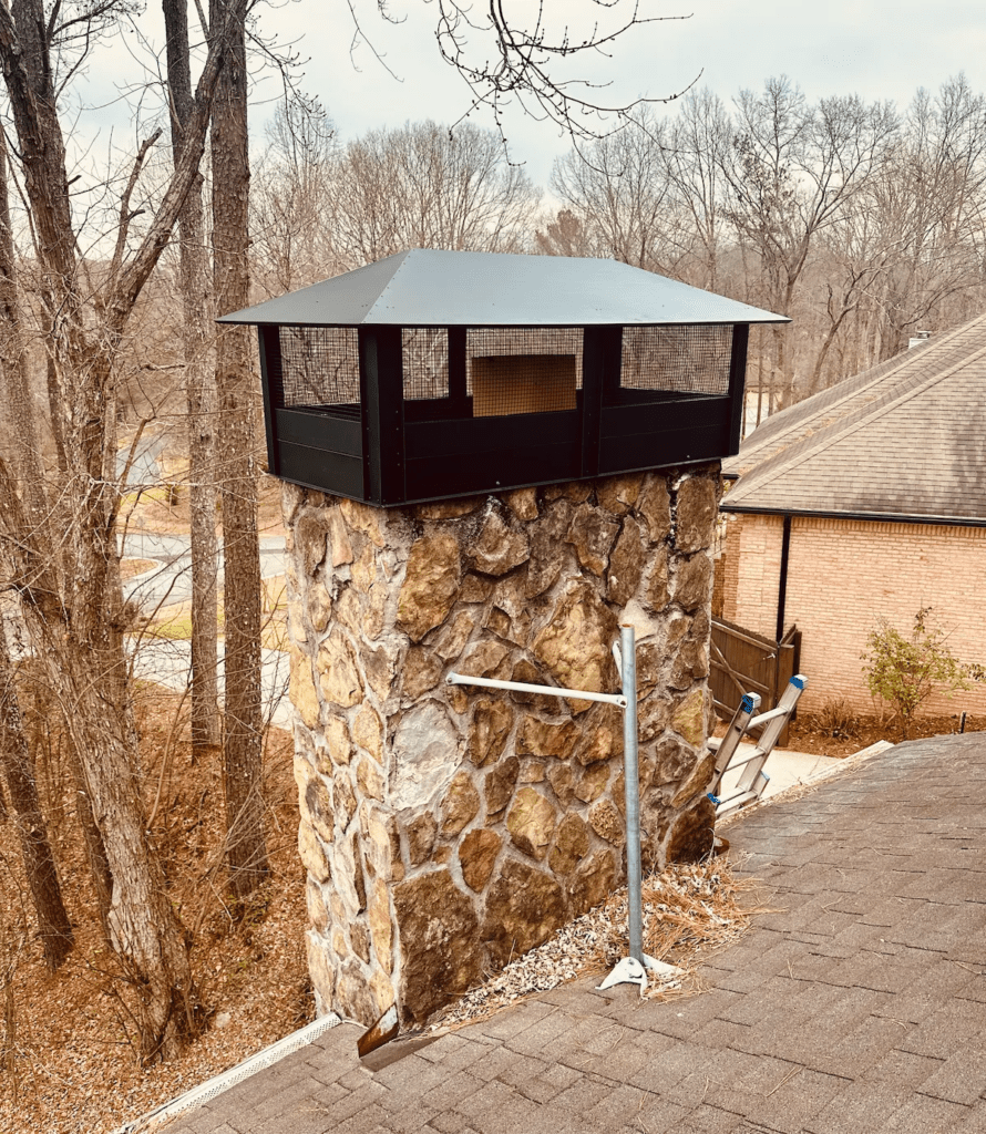 custom chimney cap | chimney caps | chimney caps atlanta | chimney cap install near Lilburn, GA