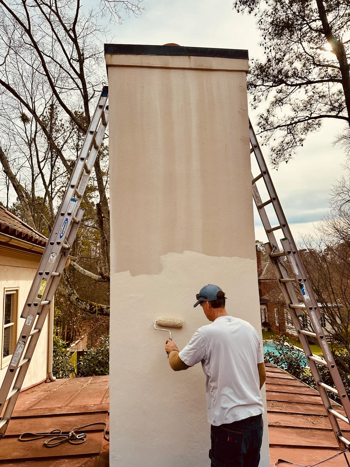 elastomeric coating | masonry chimney caps | chimney shroud vs cap